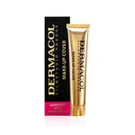 Dermacol - Full Coverage Foundation, Liquid Makeup Matte Foundation with SPF 30, Waterproof Foundation for Oily Skin, Acne, & Under Eye Bags, Long-Lasting Makeup Products, 30g - Shade 210