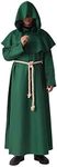 BLESSUME Monk Costume Medieval Hood