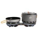 Jetboil Genesis Basecamp Camping and Overlanding Stove Cooking System with Camping Cookware Grey