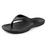 Kraasa Slippers for Men | Indoor and Outdoor Slipper, Casual Slippers Black UK 7