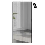 YRH Magnetic Fly Screen Door,Fiberglass Enhanced Screen Mesh,Powerful Magnets,No Drill Installation,Heavy Duty Self-Sealing Mesh (90 x 210 cm)