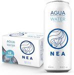 NEA Natural Spring Water - Pure Canned Water from the Austrian Alps - Refreshing Mineral Drinking Water - Naturally Filtered Mountain Spring in16.9oz Can - Plastic-Free Boxed12 Pack.