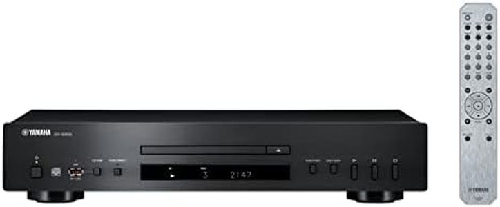 Yamaha CD-S303 CD Player with Pure Direct, USB Port, CD-R/RW disc Playback, MP3/WMA/LPCM/FLAC Compatibility, Black