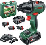 Bosch Home and Garden Bosch AdvancedImpact 18 Cordless Hammer Drill (2 Batteries, 18 Volt System, with Accessories, in Craftsman's Case)