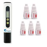 OCEAN STAR Water Tds Meter Digital for Home and pH Drop (5 Pcs) for pH Testing and Alkaline Level for pH Water Testing