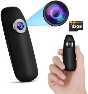 Body Camera with 32GB Memory Card, Bextgoo 1080P Mini Spy Camera No WiFi, Security Camera with Up to 7HR Battery Life, PIR Motion Detection, Wearable Camcorder for Cycling, Travel, Outdoor Security