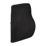 amazon basics Memory Foam Car Seat Backrest Pillow | Ergonomic Design for Lumbar Spine Support | Compatible with Car, Computer & Office Chair | Black