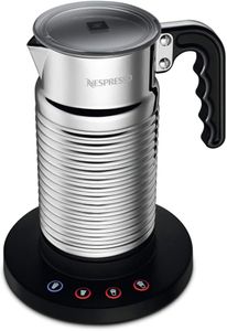 Nespresso Aeroccino4 Milk Frother – Silver Latte Foam Maker