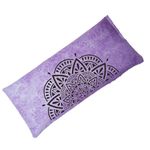 Purple Mandala Yoga Eye Pillow filled with Organic Lavender and Flaxseed - Handmade in the UK