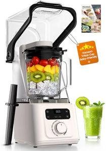 Reslee Vacuum Blender, 56oz Tritan Cup, Commercial & Household Professional Blender for Smoothies, Fresh Juice, Baby Food, Protein Shakes, with Self Clean, Dishwasher Safe, Quiet Shield