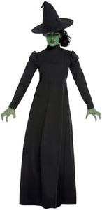 Smiffys 51061S Wicked Witch Costume, Women, Black, S - UK Size 08-10