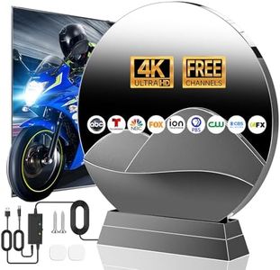 Strongest TV Antenna Indoor, 2200+ Miles Long Range Digital Antenna for Smart TV Outdoor, 360° Reception Local Channels HDTV Antenna with Amplifier Signal Booster Support 8K 4K 1080p -38ft Cable