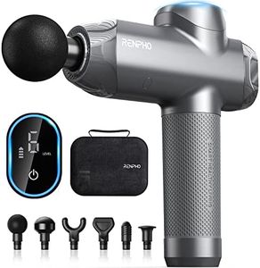 RENPHO Massage Gun Deep Tissue, FSA HSA Eligible Percussion Muscle Massage Gun for Athletes, Portable Electric Handheld Massager Gun, LED Touch Display Power