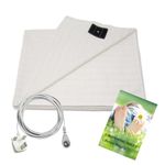 Grounding Bed Sheet with UK Cord, 36 * 91 inch, Earthing Sheets for Sleeping Better, Conductive Silver Fiber Sheet (Beige)