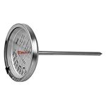 Home Basics Instant Read Large Stainless Steel Mechanical Meat Thermometer, Silver (1), 2.5" x 2.5" x 5.25"