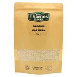 Organic Oat Bran -1kg - Vegan, GMO Free, No Additives No Preservatives, High in Fiber High in Protein for Cooking and Baking - Thames Organic