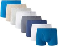 Winging Day Boys' Pure Cotton 8-Pack Plain Solid Boxer Brief Underwear Size 14T