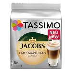 TASSIMO Latte Macchiato Vanilla Coffee Pods - 5 Packs (40 Drinks)