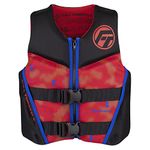 Full Throttle Youth Rapid Dry Neoprene Life Jacket, Red