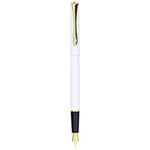 DIPLOMAT Traveller Snow White Gold Fountain Pen (M) D40705025