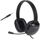 Stereo Headset with Unidirectional Noise-Canceling Microphone. Compatible with PC's, Macs, Chromebooks, Microsoft Surface, Tablets, Smartphones, and Most Gaming Systems) (AC-6008)