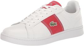 Lacoste Mens Carnaby Pro, Wht/Red, 10.5