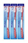 WISDOM EXTRA HARD SMOKERS TOOTHBRUSH x 3