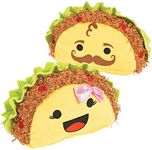 Fun Express Fiesta Plush Tacos (Set of 12) Cinco de Mayo Toys and Favors