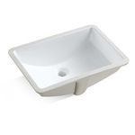 MEJE #202G -54.8x39x21cm Vessel Sink Rectangle Undermount Bathroom Sink Lavatory Vanity Ceramic Pure White