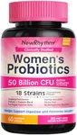 NewRhythm Women's Probiotics, Organic Cranberry for Women's Vaginal Health, 50 Billion CFU 18 Strains, Probiotics and Prebiotics, Support Digestive Health, 60 Vegan Capsules