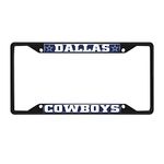 Fan Mats 31351: Dallas Cowboys Metal License Plate Frame Black Finish