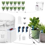 HASTHIP® Auto Drip Irrigation System, with Digital Programmable Water Timer, Self Watering System for Indoor Houseplants, Rechargeable Automatic Plant Waterer Indoor, for Potted Plants