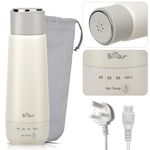 Bear 4-temperature Control Electric Kettle,300ml Portable Travel Fast Boil Kettle with Keep Warm Function and Storage Bag,Single Touch Control,Double Layer 304 Stainless Steel Lining