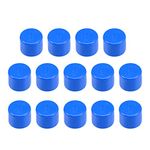 sourcing map 20mm Schedule 20 PVC Pipe Cap Fitting, Slip End Caps DWV(Drain Waste Vent) Irrigation Swimming Pool Sound Deadening, Blue 14Pcs