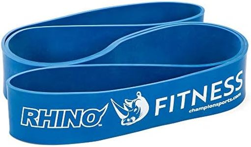 Champion Sports Resistance Bands for Men and Women, Super Heavy Resistance (75-100lbs), Blue - Durable Fitness Band for Strength Training, Stretching, Rehabilitation - Premium Home Workout Equipment