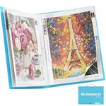 ARTDOT A2 Storage Book for Diamond Painting Kits, Diamond Art Portfolio Folder for Diamond Painting Accessories with 30 Pocket Slevees Protectors (16.4x22inches)