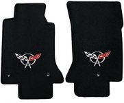 Lloyd Mats 600016 Fits Corvette 1997-2004 2 Piece Black Ultimat C5 Logo Mat