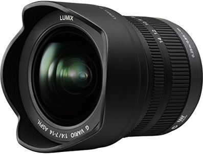 PANASONIC LUMIX G Vario Lens, 7-14MM, F4.0 ASPH, MIRRORLESS Micro Four Thirds, H-F007014 (USA Black)