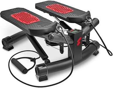 Sportstech 2in1 Twister Stepper mit Power Ropes - Deutsche Qualitätsmarke - STX300 Drehstepper & Sidestepper für Anfänger & Fortgeschrittene, Up-Down-Stepper mit Display, Hometrainer Widerstand