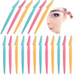 KUUQA 60Pcs Eyebrow Razor Shaper Shavers Trimmers for Women and Men Face Hair Removers Multipurpose Exfoliating Face Razor Dermaplaning