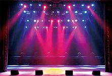 Yeele 7x5ft Stage Concert Backdrop Lighting Nightclub Musical Hall Club Background for Photography Sing Dance Performance Scene Photo Booth Shoots Vinyl Studio Props