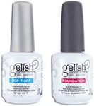 Gelish Dynamic Soak Off Gel Nail Polish Foundation Base And Top Sealer Clear