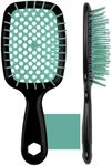 Detangling Hair Brush, Detangler Brush for Curly Wet or Dry Hair, Anti-Static Hair Comb Massage Vented Brushes Detangling Remove Tangles, Head Massage Detangler Hair Brushes for All hair Types, Green