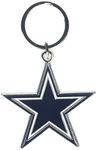 Siskiyou NFL Sports Fan Shop Dallas Cowboys Chrome & Enameled Key Chain One Size Team Colors