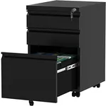 YITAHOME 3-Drawers Lockable File Ca