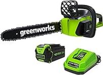 Greenworks 40V 16" BL Chainsaw, 4.0