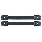 Reliable Hardware Company RH-0570BK-2-A Strap Handle with Black End Caps - Set of 2