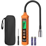 BOBOVAV Gas Leak Sniffer for Natural Gas, Detects Combustible Gases (Methane/Propane), 9-Inch Flexible Probe for Hard-to-Reach Areas, Dual Sensitivity, Audible/Vibration Alarm for Home/RV/Gas Pipes