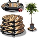 4 Pack Rolling Plant Caddy Base - 2