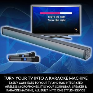 Mr Entertainer STARBAR Karaoke Soundbar – Bluetooth Home Audio